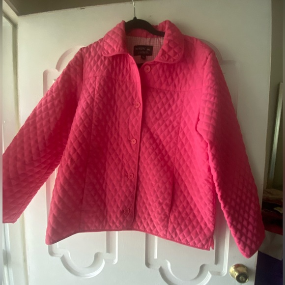 Nordic Lights Black Quilted Jacket/Coat Women's Size L (12-14) Barbiecore - Picture 3 of 8